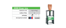 Green 2000 Plus 2360 Self-Inking Dater 1 x 1 5/ The Environmentally Responsible Self Inking Stamp