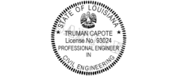 Rubber Stamp Engineer for State of
Louisiana Electronic