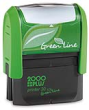 Green Printer 30, 3/4" x 1 7/8"
The Environmentally Responsible Self Inking Stamp