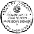 Rubber Stamp Engineer for State of
Louisiana Electronic