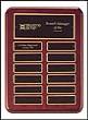 P3762 12 x 15 Rosewood Perpetual Plaque Engraved
