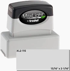 Custom Pre-Inked Stamp  11/16 in. x 1-15/16 in.
